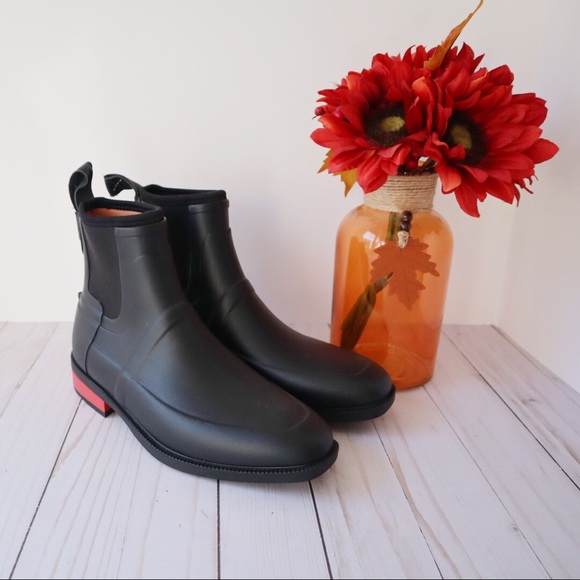Hunter Shoes - Hunter Original Wellesley Black Rain boot Size 5.5